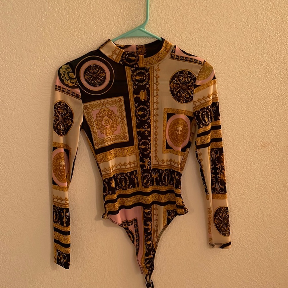 Mesh Versace Patterned Shirt